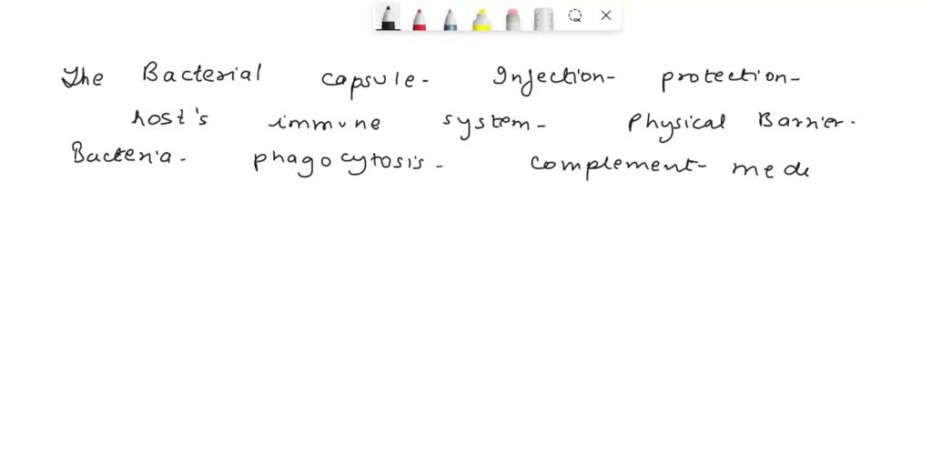 SOLVED: Pre-laboratory What role does bacterial capsule play in ...