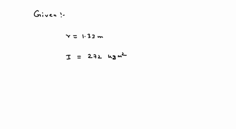cylinder-with-a-radius-of-133-m-has-a-moment-of-inertia-of-272-kg-m-what-is-its-mass-19066