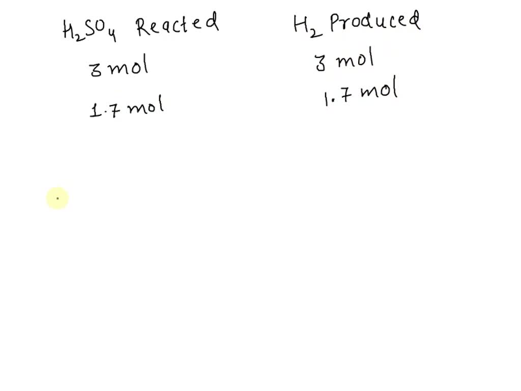 Solved Aluminium Reacts With Sulfuric Acid To Produce Aluminium Sulfate And Hydrogen Gas