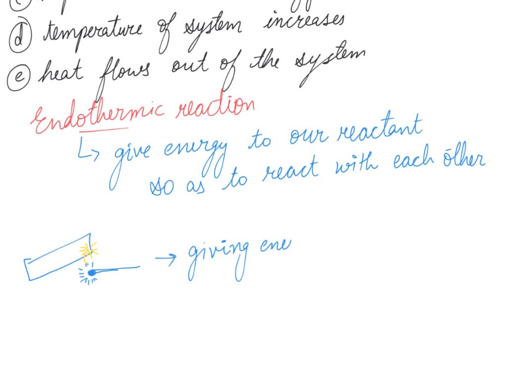 SOLVED In an endothermic reaction the heat capacity of the reactants is lower than the heat