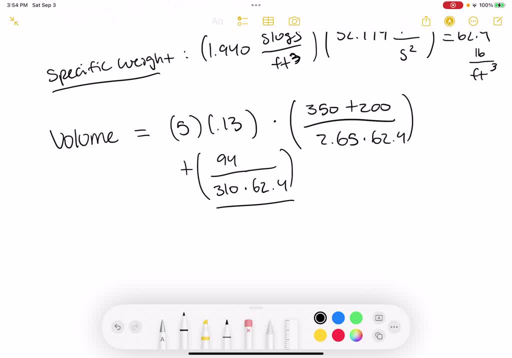 SOLVED batch Of concrete consisted of 200 Ibs fine aggregate, 350 Ibs