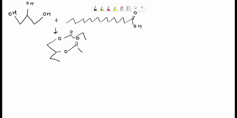 if-you-synthesized-trimyristin-using-this-reaction-would-you-be-able-to-detect-any-of-the-starting-materials-or-solvents-in-the-product-by-ir-if-so-which-ones-and-what-characteristic-peaks-w-36277