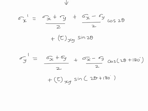 in-a-state-of-plane-stress-prove-algebraically-that-the-sum-of-the-normal-stresses-exerted-on-a-cubic-element-of-a-material-is-independent-of-the-orientation-of-that-element-61412
