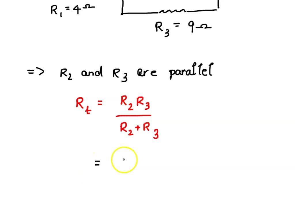 SOLVED Three resistors R1 = 4 ohms) connected in series with two other