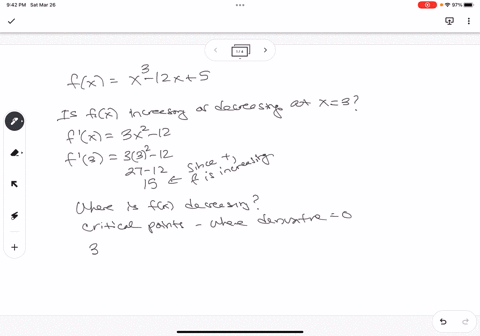 given-fx-x3-12x-5-answer-the-following-is-the-function-increasing-or-decreasing-at-x3_____-list-the-interval-ab-where-fx-is-decreasing-a___-b___-at-what-x-values-does-fx-have-a-relative-maxi-32858
