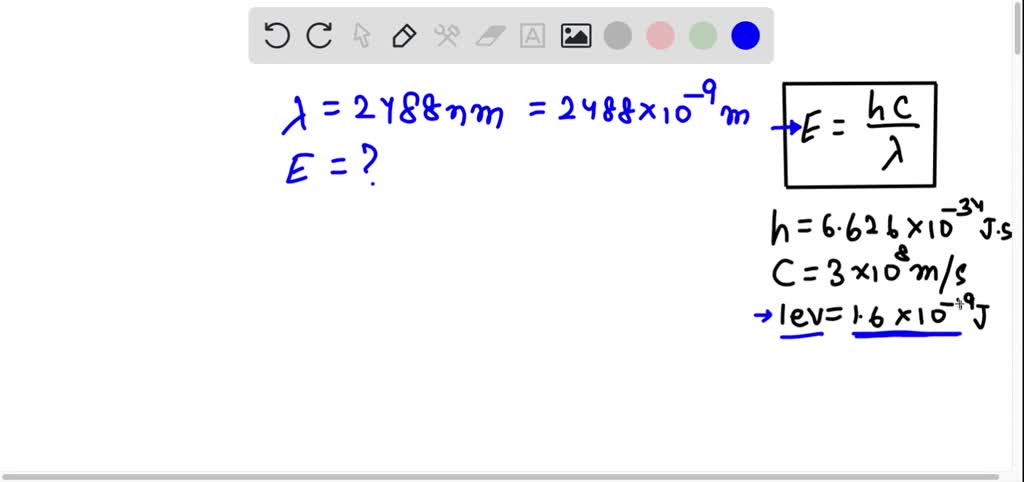 SOLVED: A photon has an energy of 1.9 meV (milli electron Volt). What ...