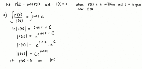 let-pt-be-the-population-in-millions-of-a-certain-city-t-years-after-1990-and-suppose-that-pt-satisfies-the-differential-equation-p-o1pt-p0-3-a-find-the-formula-for-pt-pt-type-an-exact-answe-61447