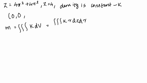 find-the-center-of-mass-of-the-solid-s-bounded-by-the-paraboloid-z-4x2-4y2-and-the-plane-assume-the-density-is-constant-hint-think-about-the-shape-before-calculating-you-can-greatly-reduce-t-74173
