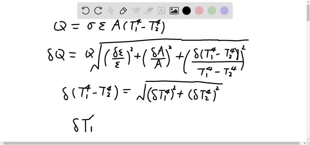 SOLVED: The radiation heat transfer Q can be calculated from the ...