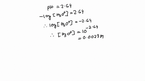a-10-m-solution-of-a-weak-acid-ha-has-a-ph-of-264-what-is-the-value-of-ka-for-this-acid-35023
