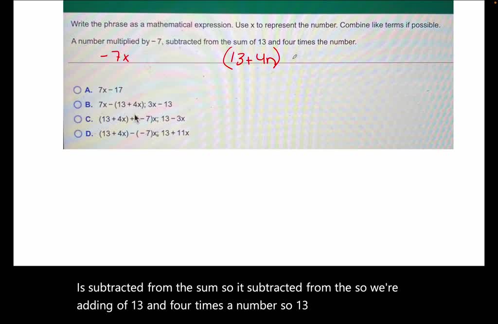 SOLVED Joe Multiplies A Number By 4 Adds 1 And Then Divides By 3 