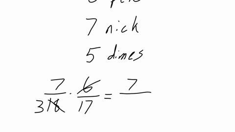 a-jar-contains-6-pennies-7-nickels-and-5-dimes-a-child-selects-2-coins-at-random-without-replacement-from-the-jar-let-x-represent-the-amount-in-cents-of-the-selected-coins-round-your-answers-to-3-deci