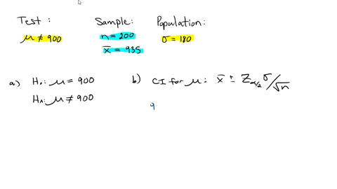 at-western-university-the-historical-mean-of-scholarship-examination-scores-for-freshman-applications-is-900-a-historical-population-standard-deviation-0-180-is-assumed-known-each-year-the-a-60756