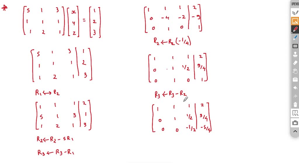 SOLVED: Let A= [31 3] Determine A using the row-reduction algorithm ...