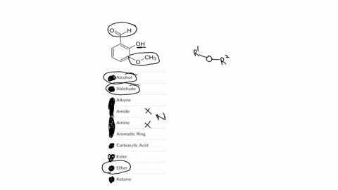 what-are-the-functional-groups-present-in-vanillin