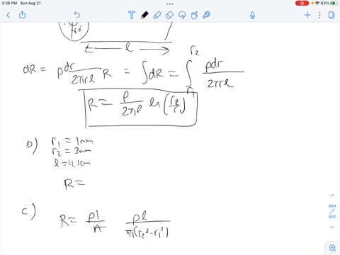 a-hollow-cylindrical-resistor-with-inner-radius-r1-and-outer-radius-r2-and-length-l-is-made-of-a-material-whose-resistivity-is-rho-afind-the-resistance-for-current-that-flows-radially-outwar-79346