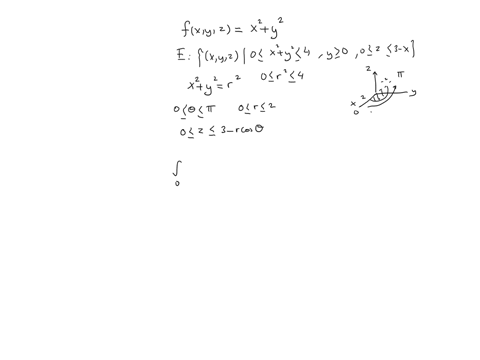 a-express-the-region-e-and-the-function-f-in-cylindrical-coordinates-b-convert-the-integral-bfxyzdv-into-cylindrical-coordinates-and-evaluate-it