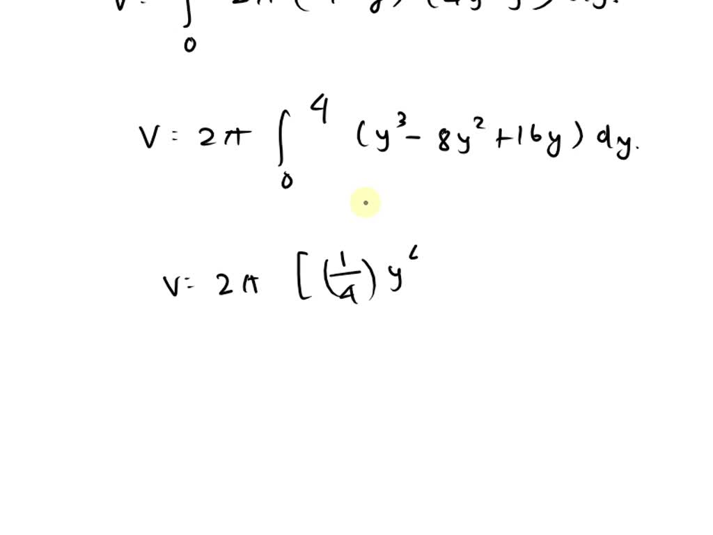 SOLVED: point) The region between the graphs of x=y2 and x=4y IS ...