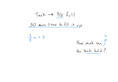 a-tank-is-35-full-of-water-50-litres-more-are-required-to-fill-it-up-how-much-litres-can-the-tank-hold-84964