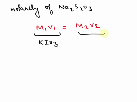 an-unknown-concentration-of-sodium-thiosulfate-na2s2o3-is-used-to-titrate-a-standardized-solution-of-kio3-with-excess-ki-present-suppose-1545-ml-of-the-na2s2o3-solution-is-required-to-titrat-68212