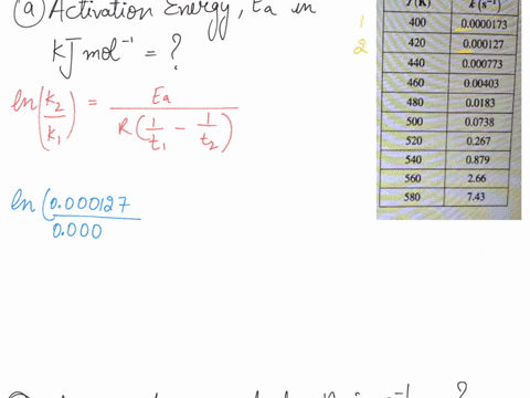 the-rate-of-a-certain-reaction-was-studied-at-various-temperatures-the-table-shows-temperature-t-and-rate-constant-k-data-collected-during-the-experiments-plot-the-data-to-answer-the-questio-99157