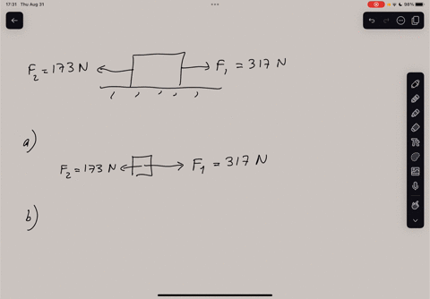 please-show-all-work-step-by-step-with-all-necessary-units-2-two-horizontal-forces-are-exerted-on-a-large-cratethe-first-force-is-317n-to-the-rightthe-second-force-is-173n-to-the-left-a-draw-42101