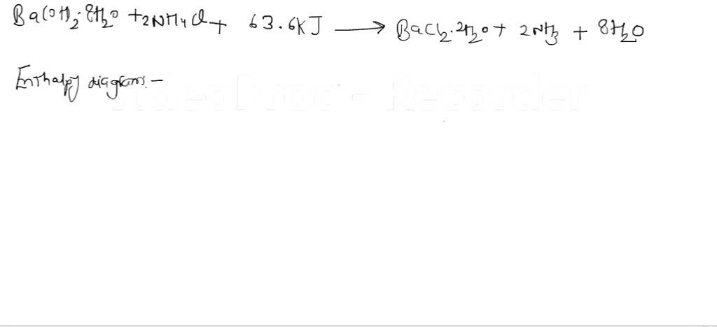 Video Solution: Draw An Enthalpy Diagram For The Endothermic Reaction 