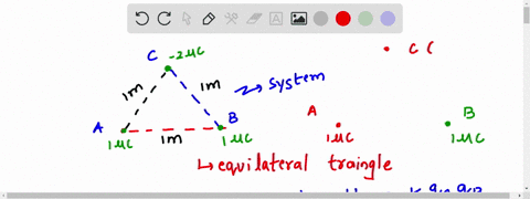 how-much-energy-joules-required-to-assemble-three-charges-at-the-vertices-of-an-equilateral-triangle-with-side-ol-length-m-one-of-the-charges-is-minus-microcoulombs-and-the-other-two-are-plu-53197