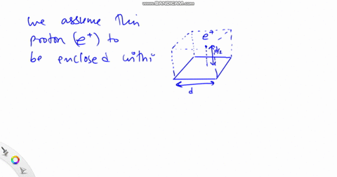 in-fig-23-33-a-proton-is-a-distance-d-2-directly-above-the-center-of-a-square-of-side-d-what-is-the-magnitude-of-the-electric-flux-through-the-square-hint-think-of-the-square-as-one-face-of-a-cube-w-2