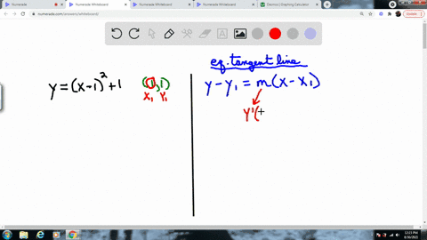 in-exercises-5-10-find-an-equation-for-the-tangent-to-the-curve-at-the-given-point-then-sketch-the-curve-and-tangent-together-yx-121-quad11