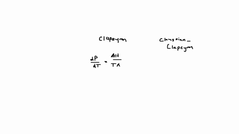 would-it-be-better-to-use-the-clapeyron-or-the-clausius-clapeyron-equation-to-calculate-the-enthalpy-of-the-phase-transformation-trh-for-a-liquid-to-vapour-phase-transition-explain-your-answer-briefly