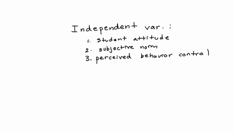 23-independent-variables-i-student-attitude-ii-subjective-norm-perceived-social-influence-refers-to-the-external-pressure-that-affects-a-students-choices-to-participate-in-specific-actions-it-encompas