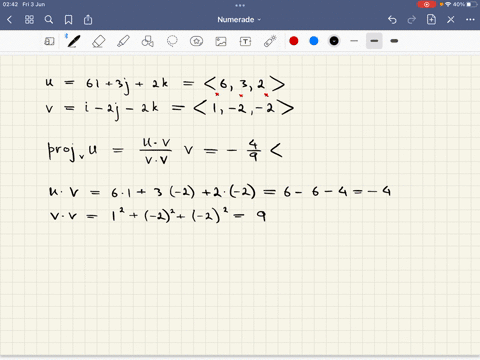 8-points-given-u-6i-3j-zkv-2-2k-find-the-vector-projection-of-onto-and-write-as-the-sum-of-2-vectors-same-direction-and-one-that-is-perpendicular-to-that-has-the-42669