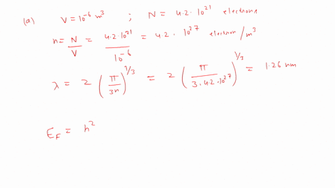 146-a-42x-1021-electrons-are-confined-in-a-box-of-volume-10-3-m-calculate-fermi-wavelength-and-fermi-energy-b-if-the-electrons-are-substituted-by-neutrons-how-will-these-quantities-change-an-97934