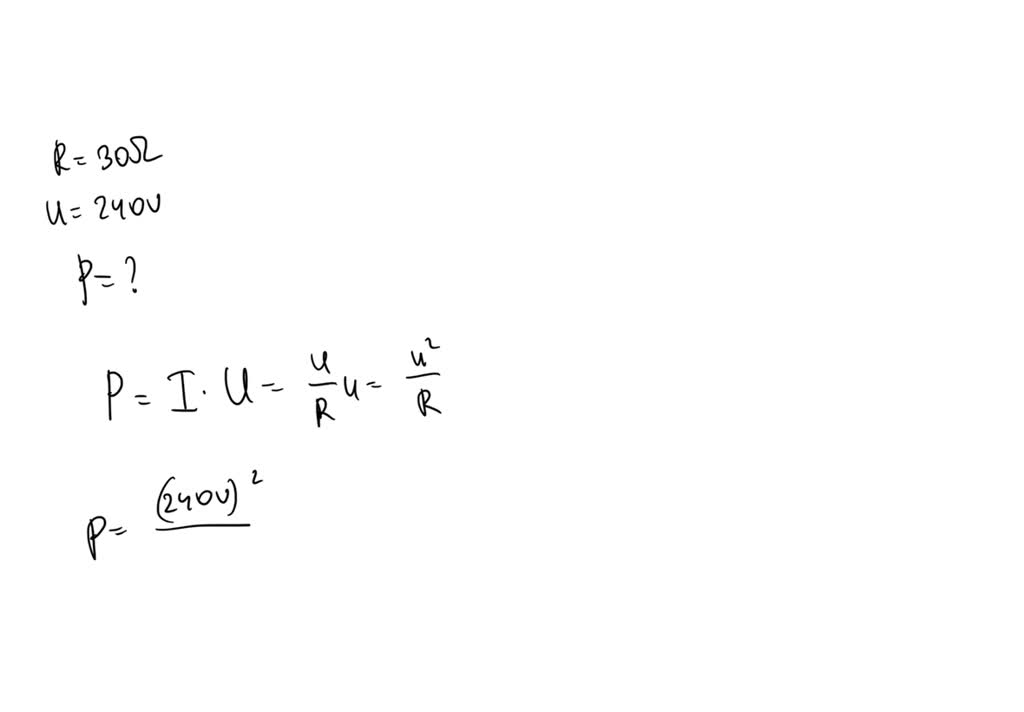 SOLVED An electric kettle has a resistance of 30 ohms. Calculate the