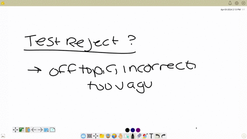 test-reject-question