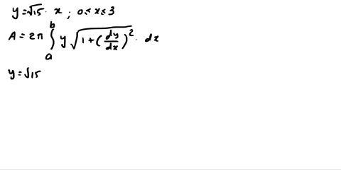 question-1-5-pts-which-of-the-following-is-the-area-of-the-surface-generld-by-revolving-the-curve-y-sx-0ss3_-about-the-txbs-sbow-al-work-45-shown-in-clast-1357-b-367-97-d-187-9-s-01996