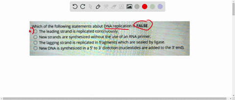 question-14-which-of-the-following-statements-about-dna-replication-is-false-the-leading-strand-is-replicated-continuously-new-strands-are-synthesized-without-the-use-of-an-rna-primer-the-la-35455