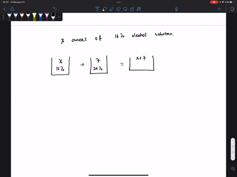 how-many-ounces-of-a-16-alcohol-solution-must-be-mixed-with-7-ounces-of-a-20-alcohol-solution-to-make-18-alcohol-solution-the-number-of-ounces-of-the-16-alcohol-solution-that-needs-to-be-mix-67586