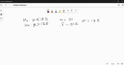 in-a-hypothesis-test-with-hypotheses-h-125-and-hi-125-random-sample-of-131-elements-selected-from-the-population-produced-mean-of-1316-assuming-that-188-what-is-the-approximate-p-value-for-t-14557