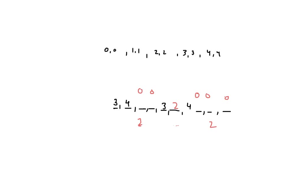 SOLVED: A list of ten numbers contains two of each of the numbers 0 ...