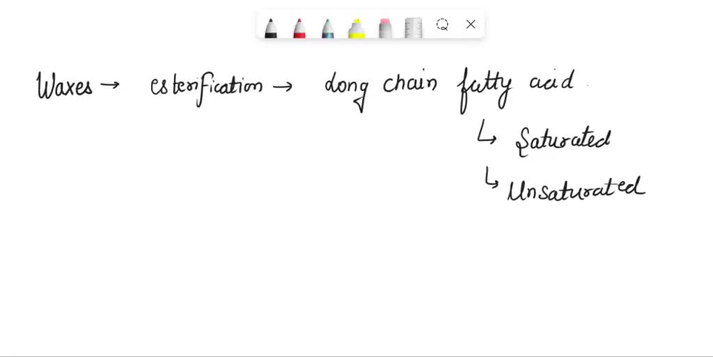 SOLVED Waxes often contain this lipid structure Longchain