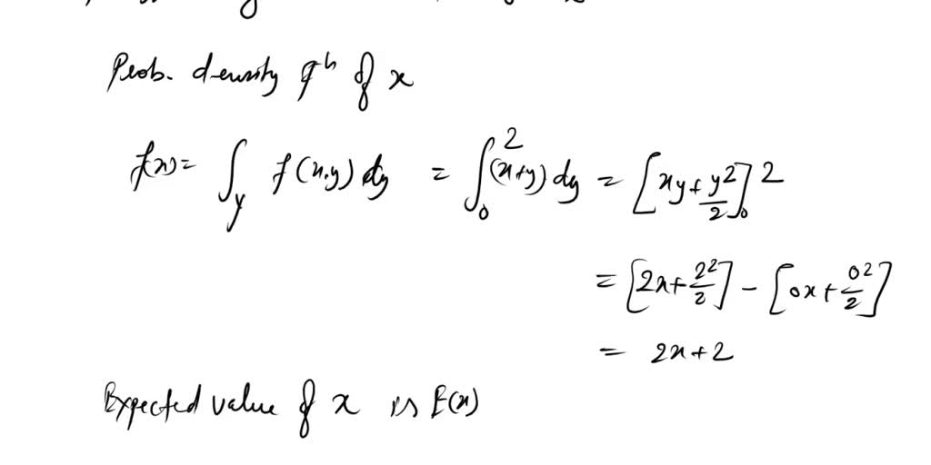 Solved Text Consider A Function Of X Y In Exercise 10 9 Let The Joint Density Be F X Y Free