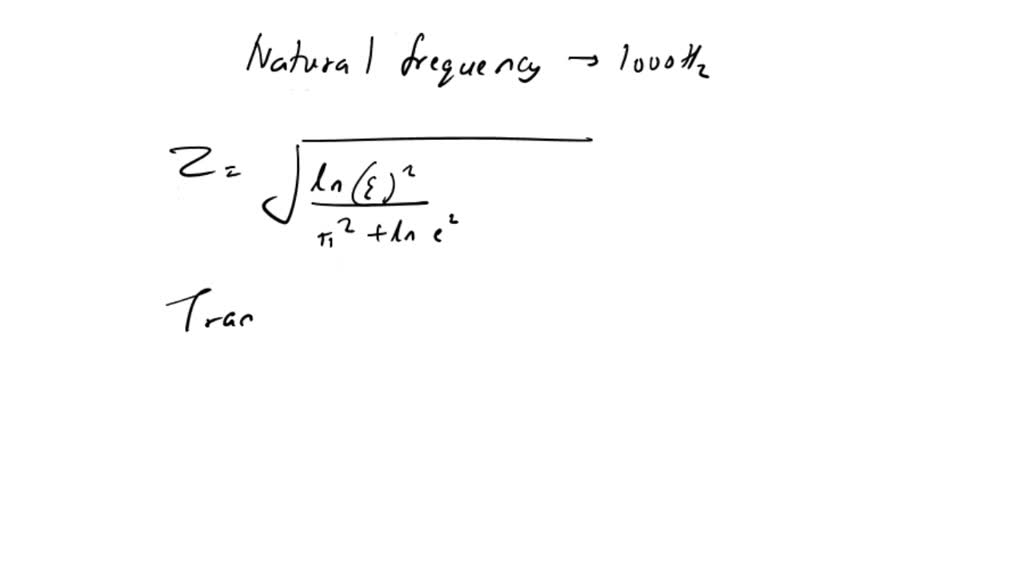 SOLVED 3.25 A transducer that behaves as a secondorder instrument has a damping ratio of 0.7