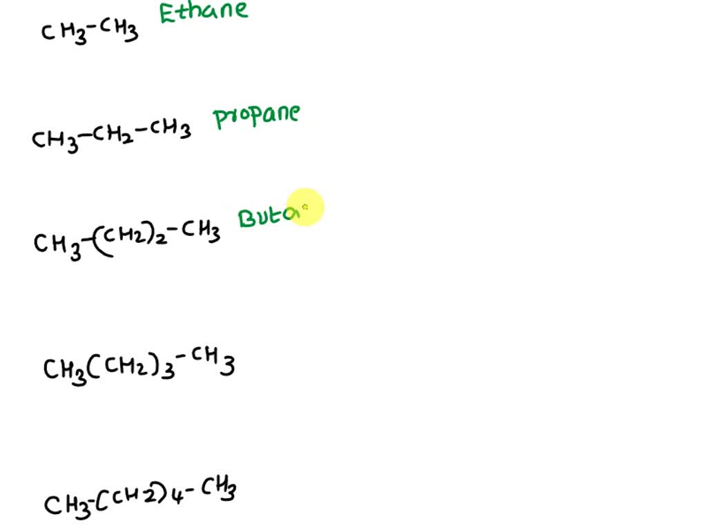 SOLVED: Write the name for each of the following. CH4 - Methane CH3(CH2 ...