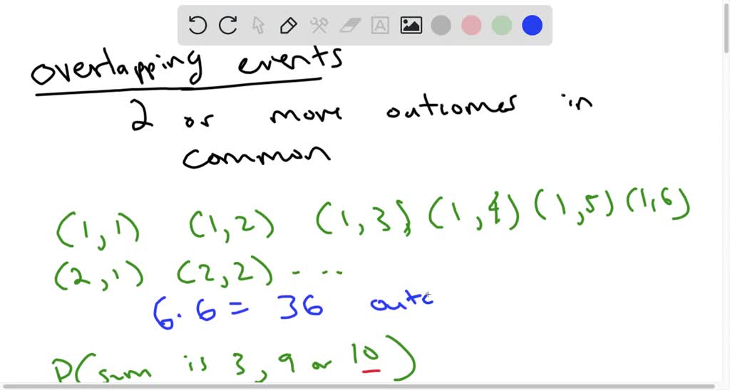 SOLVED: 14(a) Determine Whether The Events Are Overlapping Or Non ...