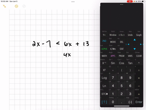 solve-each-inequality-and-express-the-solution-set-using-interval-notation-2x-7-6x-13-96629