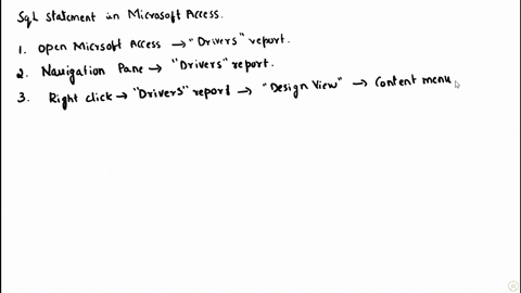 open-the-drivers-report-in-design-view-modify-the-record-source-of-the-report-using-a-sql-statement-to-select-alldrivers-records-with-a-class-of-adult-print-preview-the-report-eight-records-41683