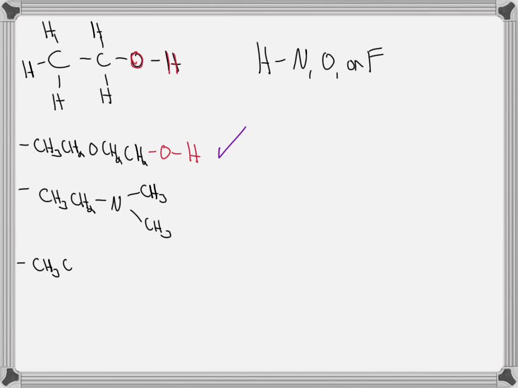 SOLVED: Which of the following compounds will form hydrogen bonds with ...