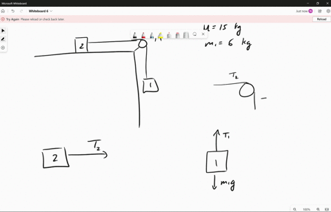 10-a-mass-m-600-kg-is-connected-by-light-string-that-passes-over-pulley-of-mass-m-150-kg-to-mass-mz-115-kg-sliding-on-horizontal-frictionless-surface-see-figure_-there-is-no-slippage-between-08619